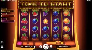 Fruit Super Nova Jackpot Интерфейс